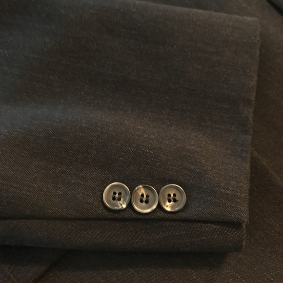 WM. H. LEISHMAN MEN'S BLACK WOOL SUIT SIZE 46L - Picture 7 of 14